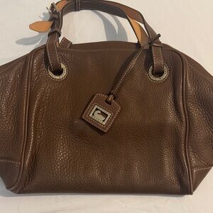 Dooney & Bourke Y2K Elegant Large Brown Leather Handbag
